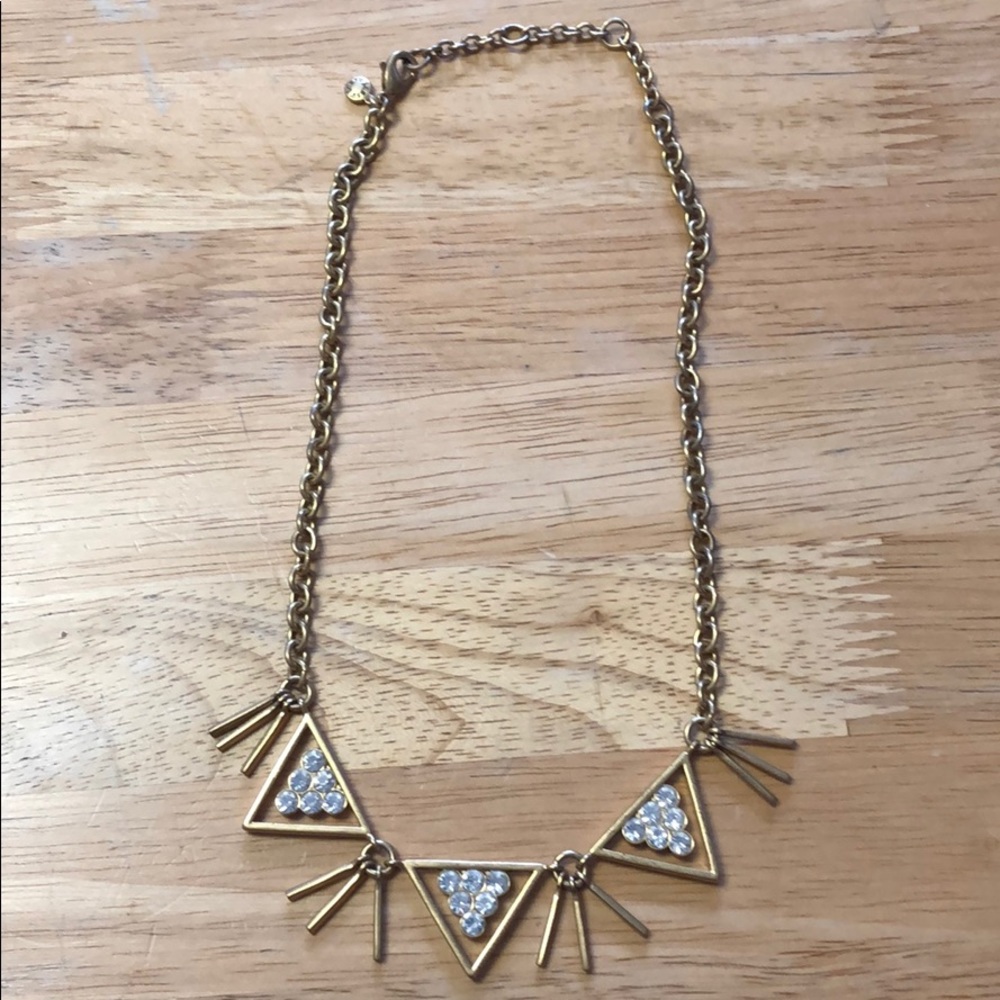 Jcrew bronze(dark gold) geometric necklace